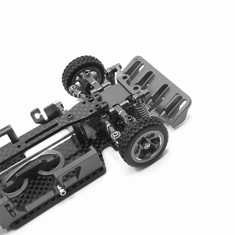 モスキートカーシャーシ,カーボンファイバー,2階バッテリー,wltoys k989 284131 rc,1/28 rc用コンパートメントパーツ