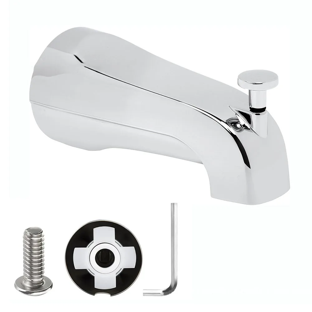 Bathtub Diverter Chrome Diverter Tub Spout Effortless Cleaning Polished Chrome Finish Stylish Bathroom Upgrade