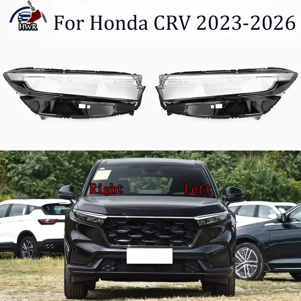 

For Honda CRV 2023 2024 2025 2026 Headlamp Lamp Shell Headlight Cover Transparent Lens Plexiglass Replace Original Lampshade