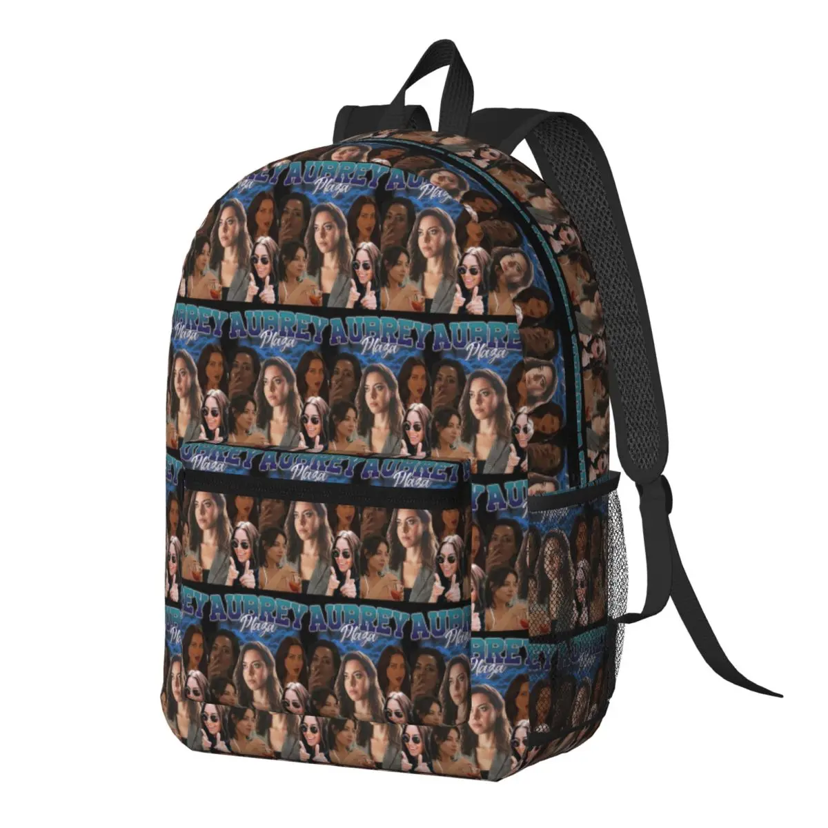 Aubrey Plaza Retro Style Backpack Daypack Large Capacity Children BookBag School Bag Shoulder Bags for Men Women