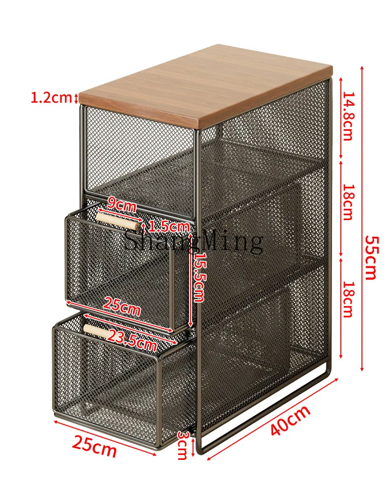 

DSA living room floor-to-ceiling multi-layer snack storage rack, bedroom drawer type large-capacity sundries sorting rack