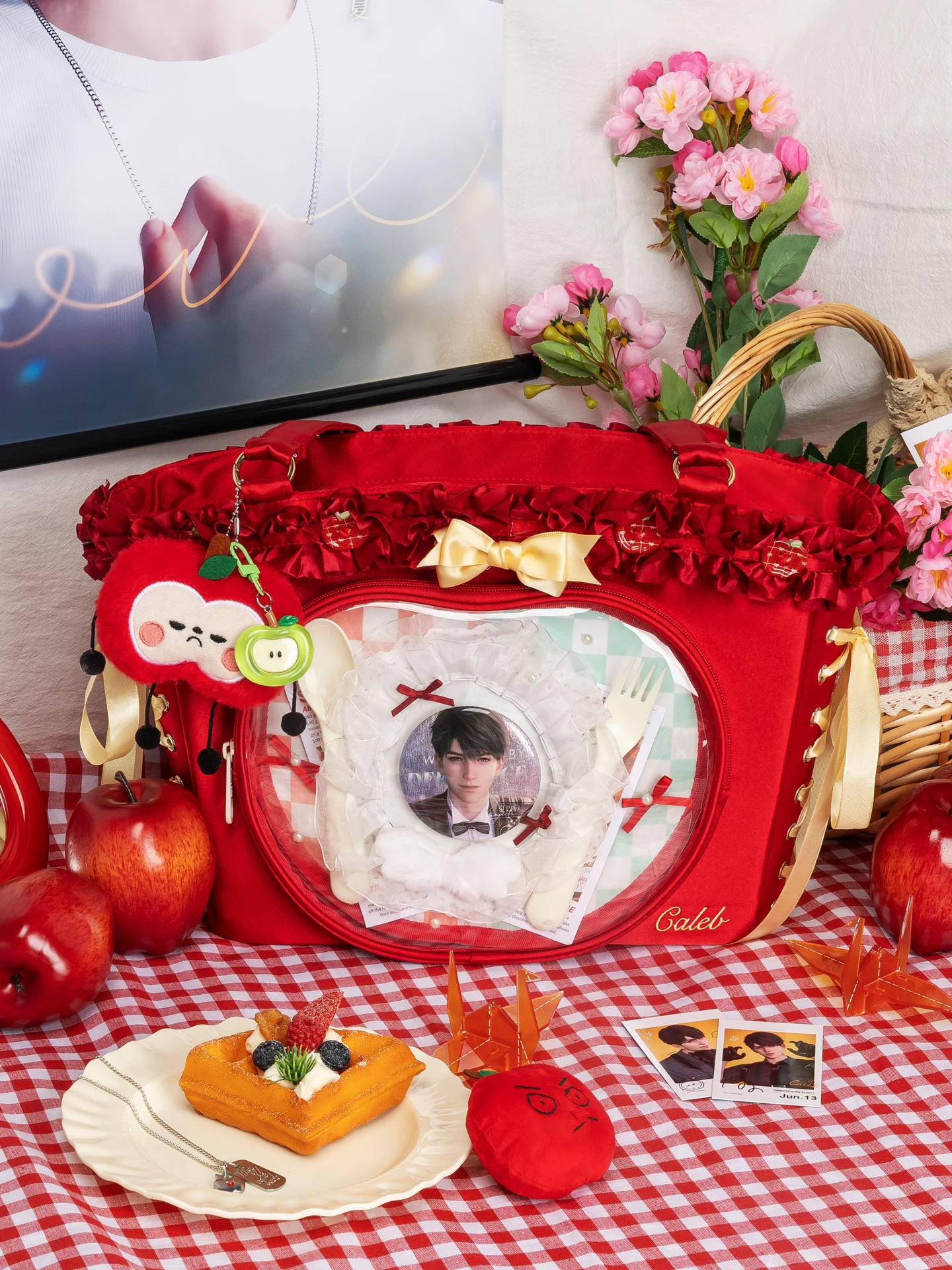 

Anime Cosplay Love and Deepspace Caleb Lolita Itabag Messenger Bag Fashion Handbag Cosplay Shoulder Bag Student Gift Halloween