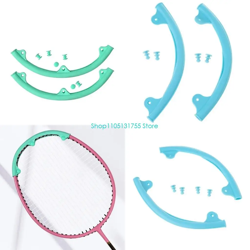 

K0EF Racquet Front Frame Head Case Racket Cover Curved Sleeve for Badminton Rackets Beginner Racket Head Protector