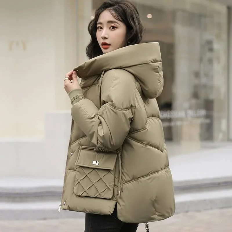 Women\'s Short Loose And Thick Winter Clothing 2024 New Cotton Jacket Women\'s Winter Cotton Jacket Hooded Jacket Women New