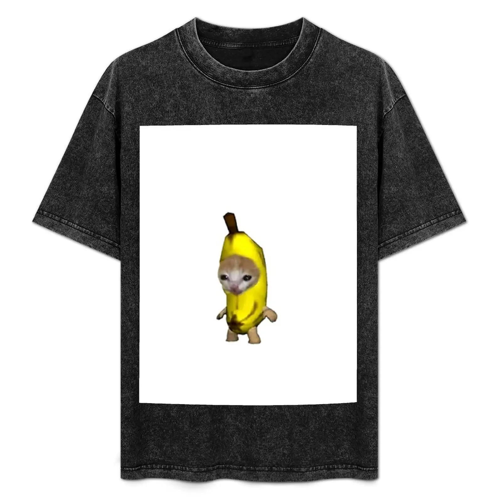 

Banana kitten T-Shirt boys animal print rapper graphic tees mens cotton t shirts
