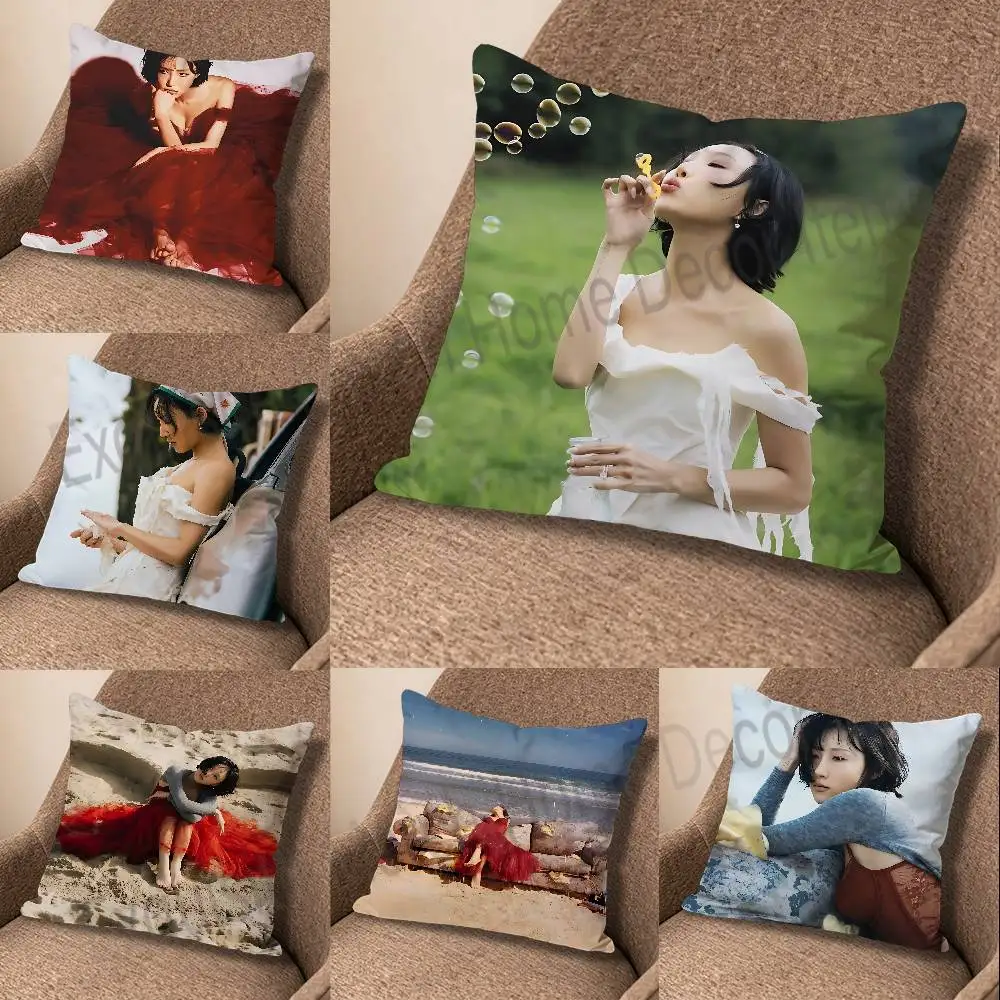 H-Hwasas-S Good Goodbye Print Pillow Case Aesthetic Bedroom Decor 30x30 40x40 45x45 50x50 60x60 65x65cm