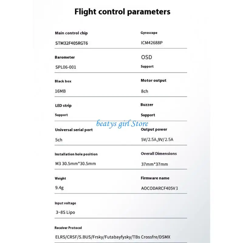C7AB Flight Controller 65A/75A 65A Continuous Load Enhances Responsiveness Lightweight Improved Heat Dissipation