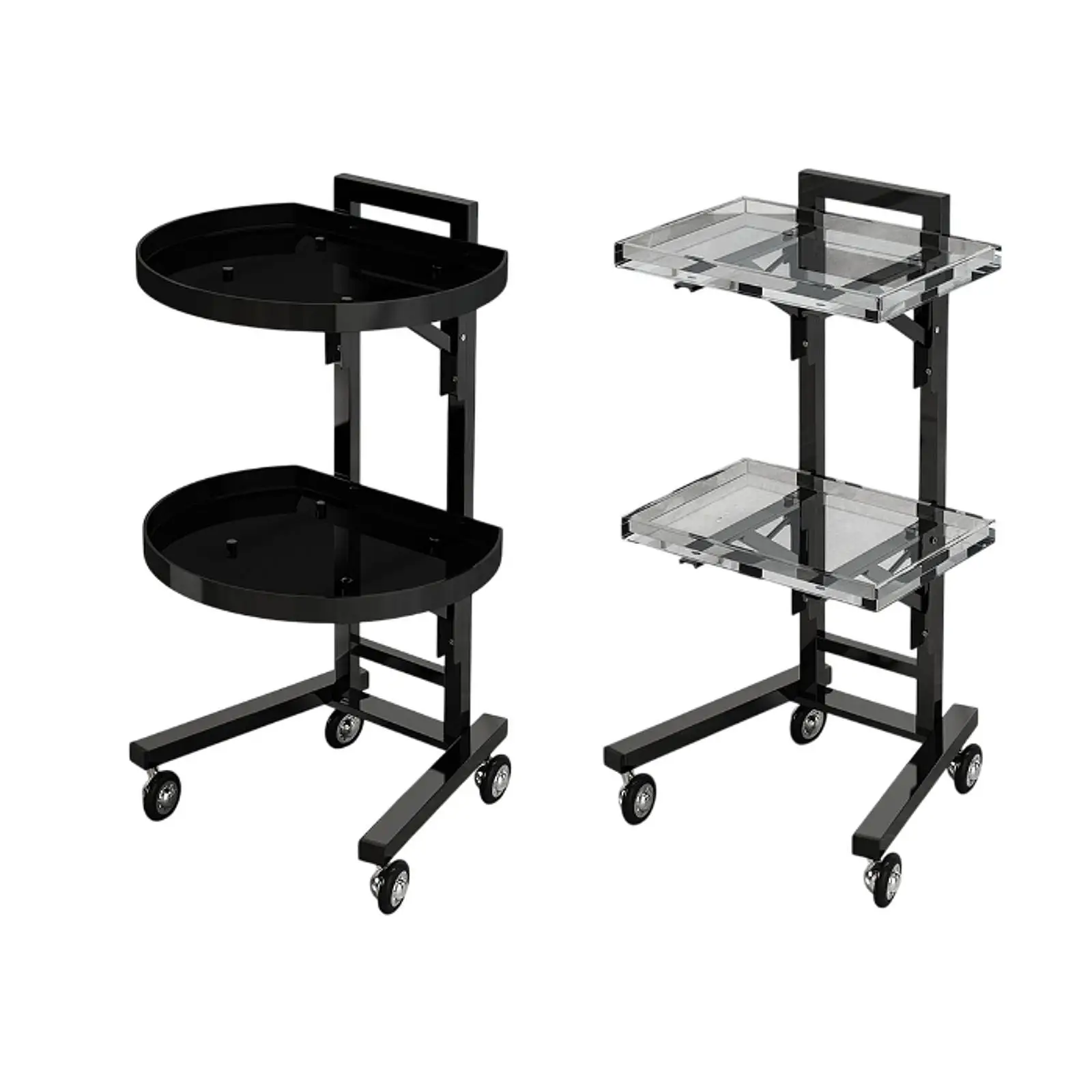 Salon Rolling Cart Tray,Hairstylist Cart,Practical,Barber Service Cart,Salon Trolley Cart,Salon Tray Cart on Wheels for Shops