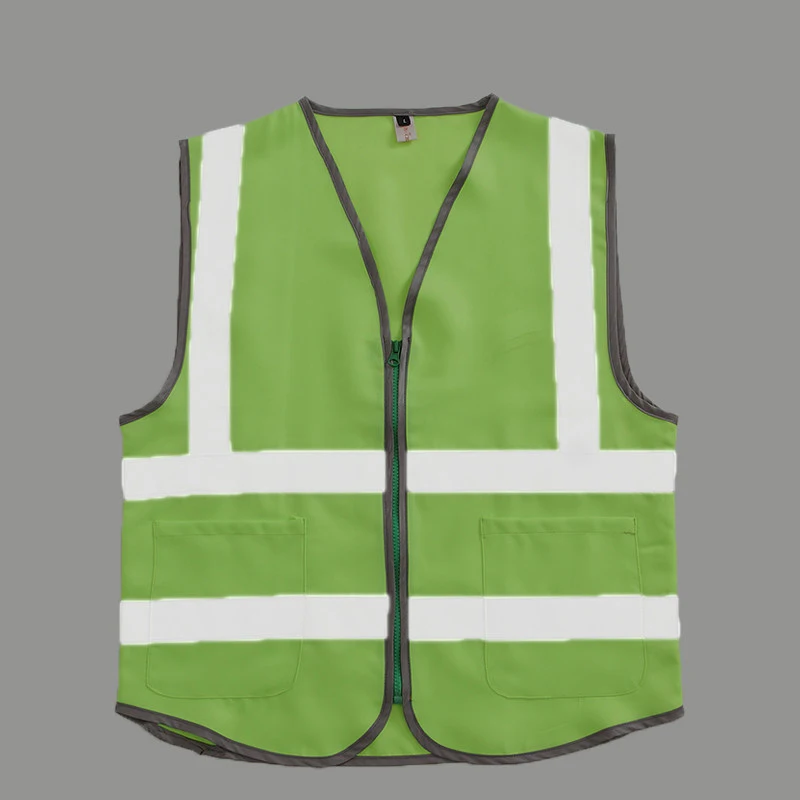 Size M-4XL Safety Vest Reflective with Pockets Hi Vis Vest Outdoor Construction Protective Workwear