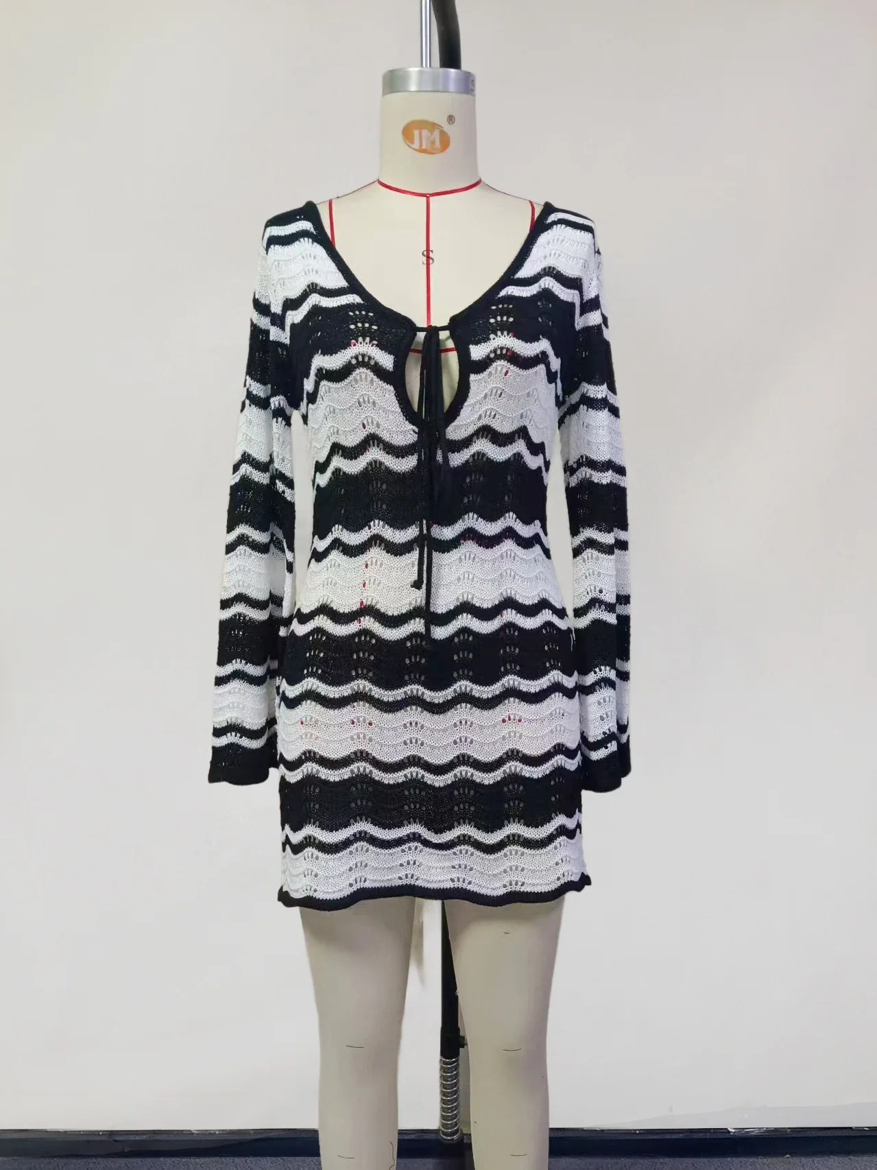 2026 Women's Striped Sexy Hollow-Out Beach Bikini Swimsuit Dress Women Dress Elegant Fashion Beautiful Women's Dresses Party