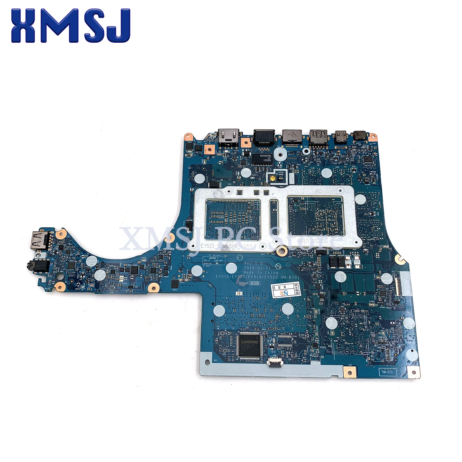 Y530-15ICH Motherboard NM-B701 5B20R40161 5B20R40167 5B20R40209 5B20R40204 For Legion Y530-15ICH 81FV 8750H/8300H GTX1050Ti 4G