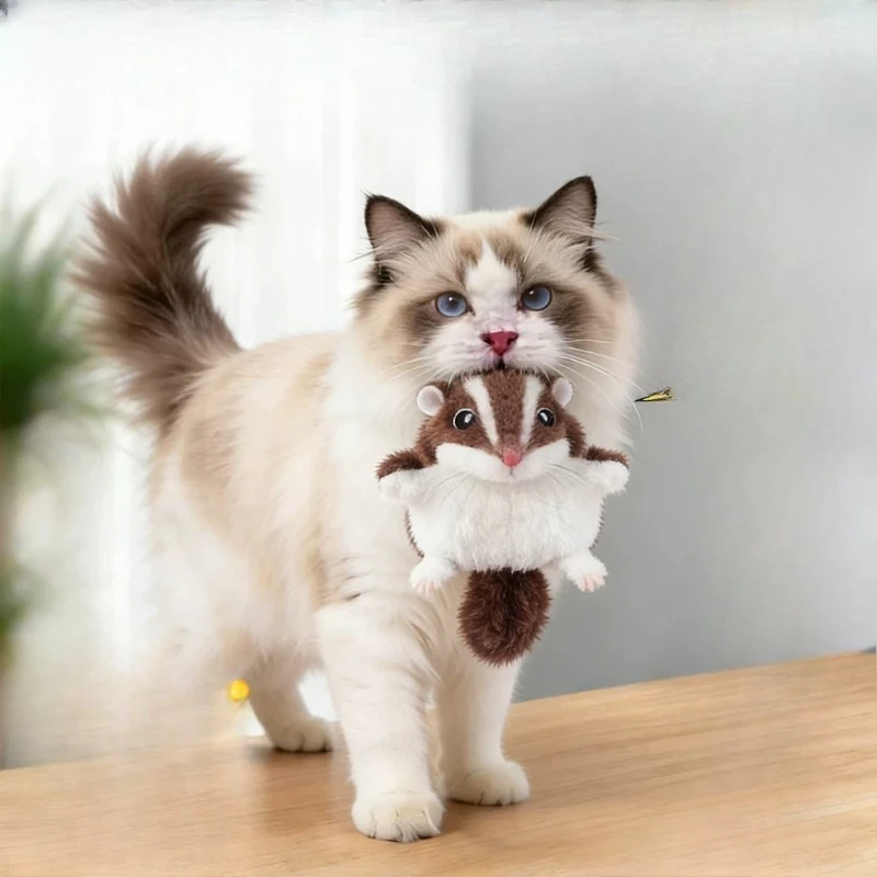 

Cat toys, cat relief artifact, bite-resistant mouse sound paper, plush kitten pet products, cat teaser stick