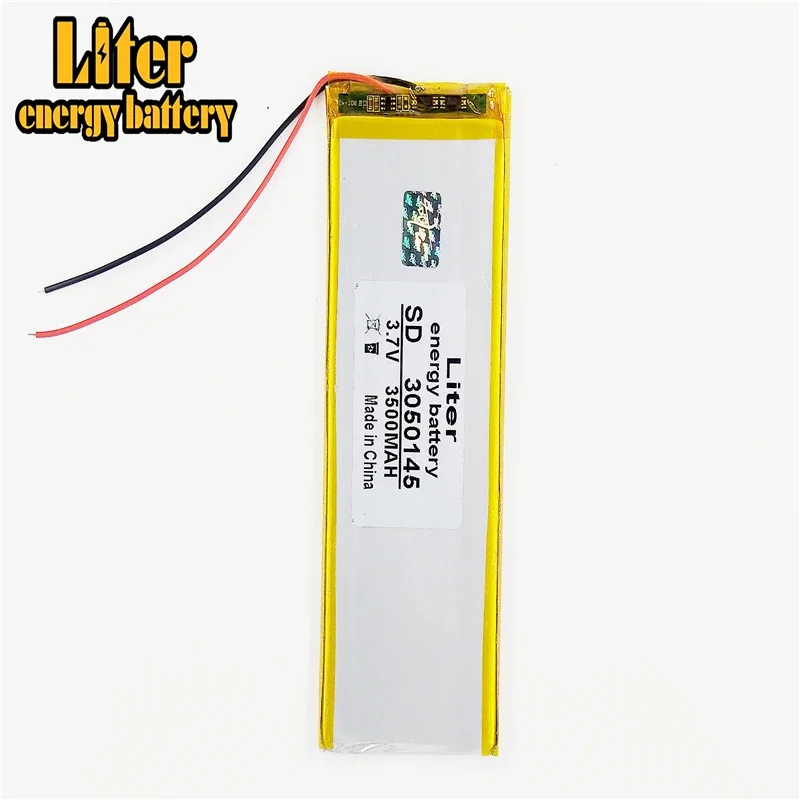 

tablet battery Tablet polymer battery 3050145 3.7V 3500MAH 3052145 Lithium Tablet polymer battery with Protection Board For PDA