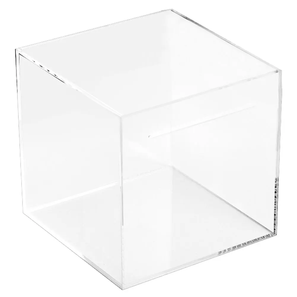 

Clear Acrylic Piggy Bank Transparent Money Storage Cube Large Capacity Compact Coin Container For Cash Desktop Saving Box Money