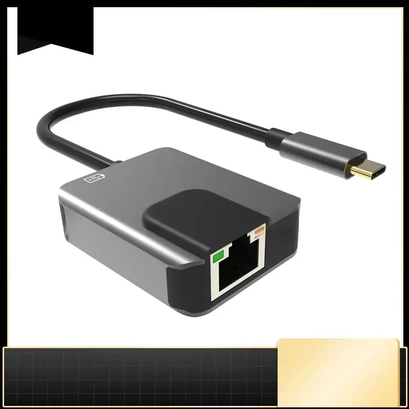 

For Gaming Phone Compatible 3 In 1 USB Type-C Adapter With 3.5Mm Audio Jack 1000Mbps RJ45 Ethernet PD3.0 Fast Charging-N33R