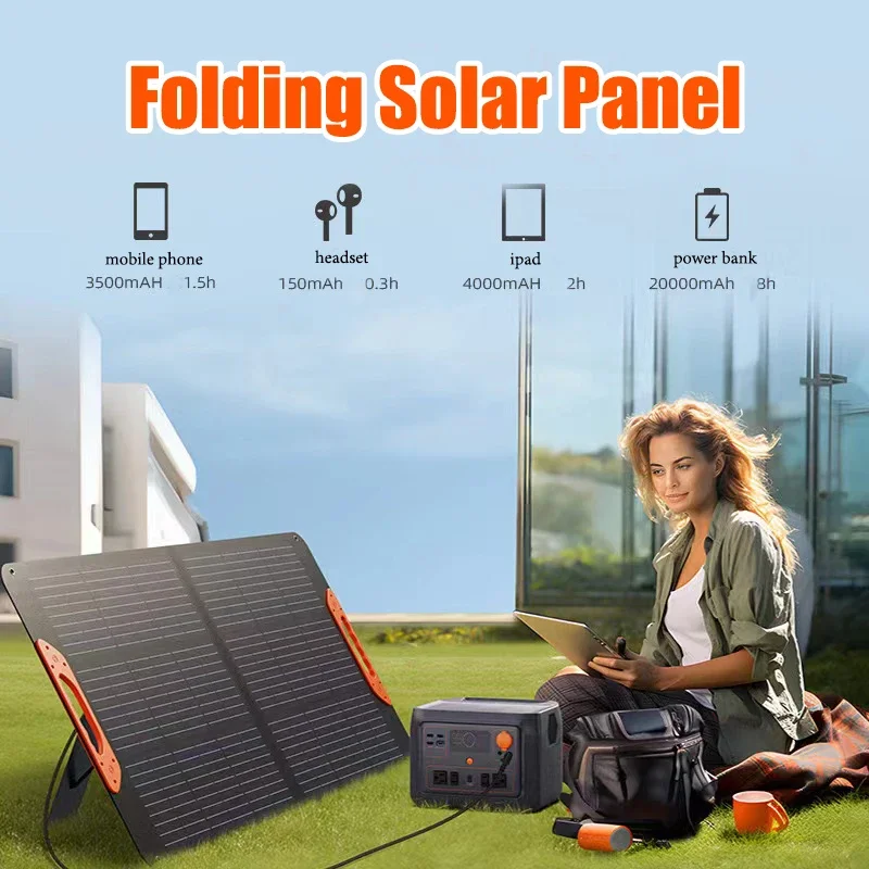 

500W Portable Solar Panel Solar Plate with USB Safe Charge Stabilize Battery Charger for Power Station Phone Outdoor Camping