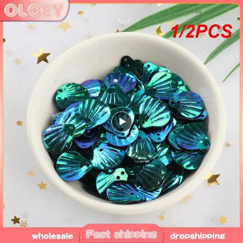 1/2PCS Mermaid Flake Glitter Powder Fish scales Eye Makeup Sequins Eye corner stickers Shell sequins Face Shinny Gel Pigment