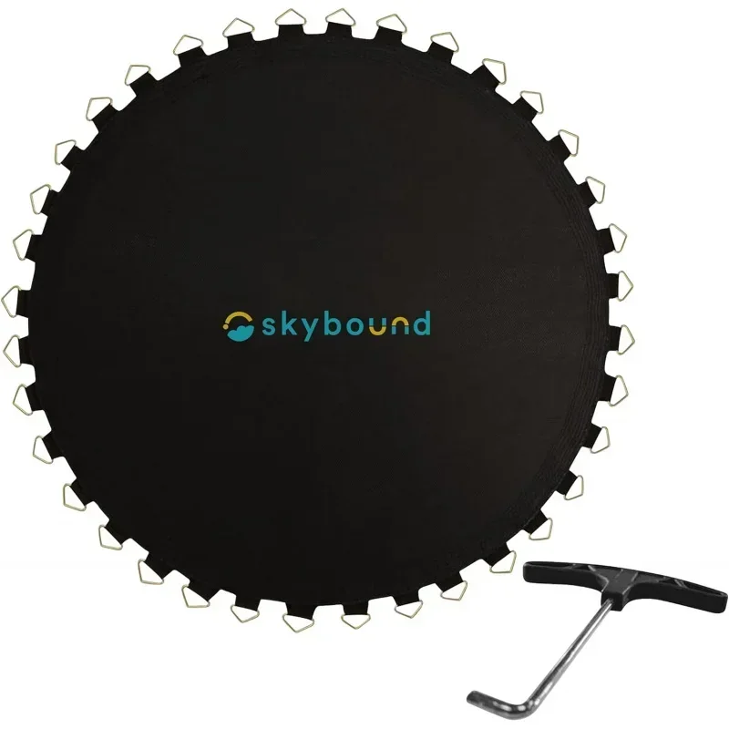 Replacement Trampoline, Fits 12ft Frames w/Spring and Durable V-Rings, Bounce Safely with Extra Rows of Stitching