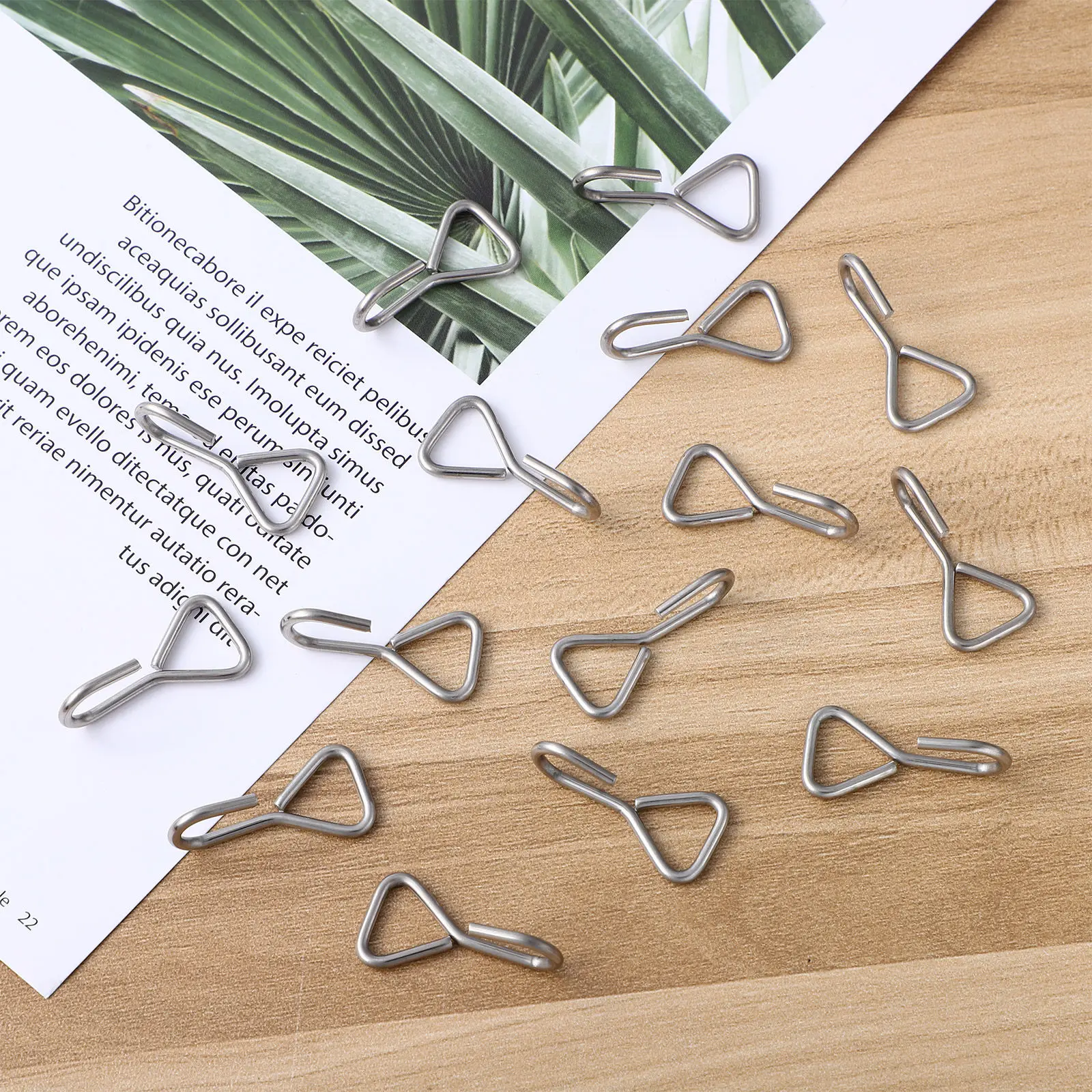 

100Pcs Heavy Duty Stainless Steel S Hooks Metal Hanging Hooks Car Seat Headrest Cargo Strap Rope Hook Car Hook