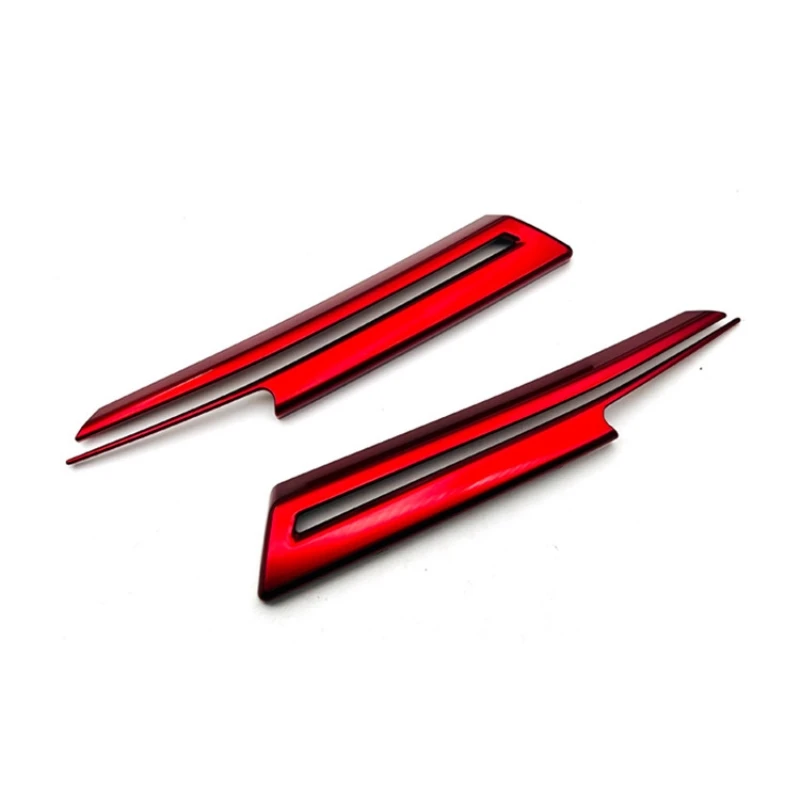 For Subaru Crosstrek XV 2021 2022 2023 black red Car Front Hood Billet Grille Sticker Trim Garnish Strip Cover Frame Accessories