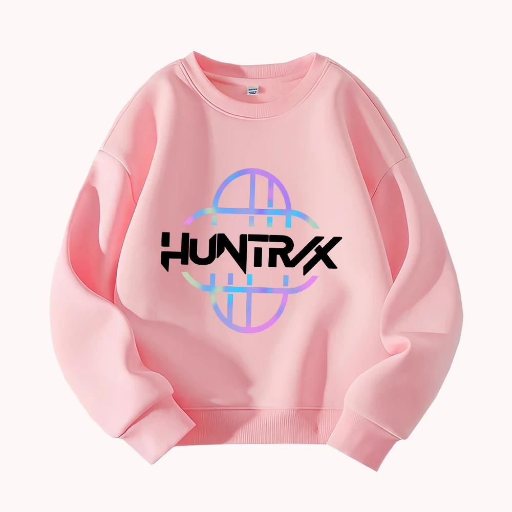 

HUNTRX Graphic Print Crewneck Sweatshirt Men Women Casual Streetwear Fashion Long Sleeve Pullover