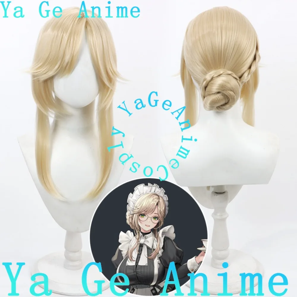 

Ya Ge Anime Store Ed Cosplay Wig Attached Bun Anime Reality Show Game Role-playing Wig Used for Anime Dance Parties