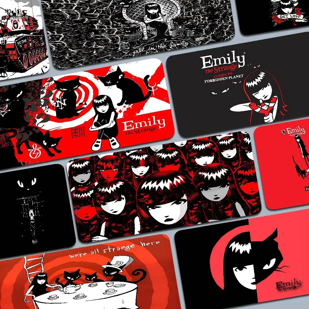 Comics Emily The Strange Animation Office Student Gaming Thickened Large Writing Pad Non-slip Cushion Pad For Teen Girls Bedroom