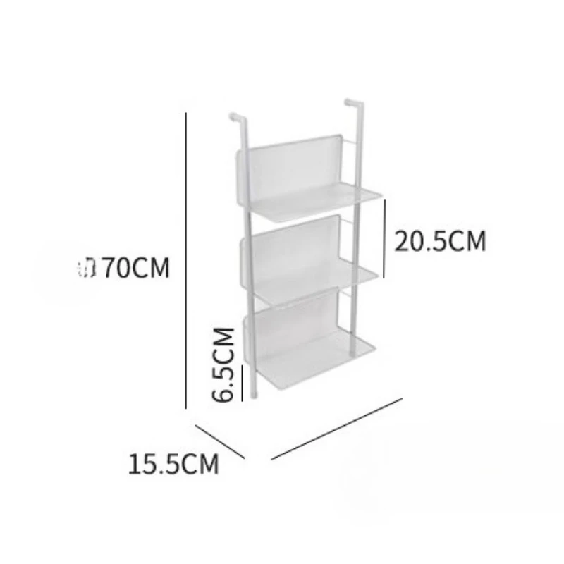 Nordic Style Floor Standing Bookcase Office Magazine Rack Multi-Tier Wall Mounted Display Shelf  Bedside Storage Organizer
