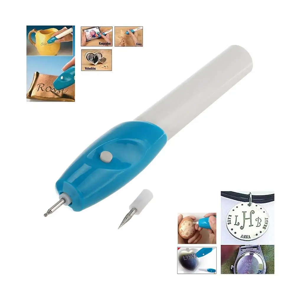 Electric Carving Pen Inscribe Machine Glass Plastic Metal Wood DIY Carve Tool