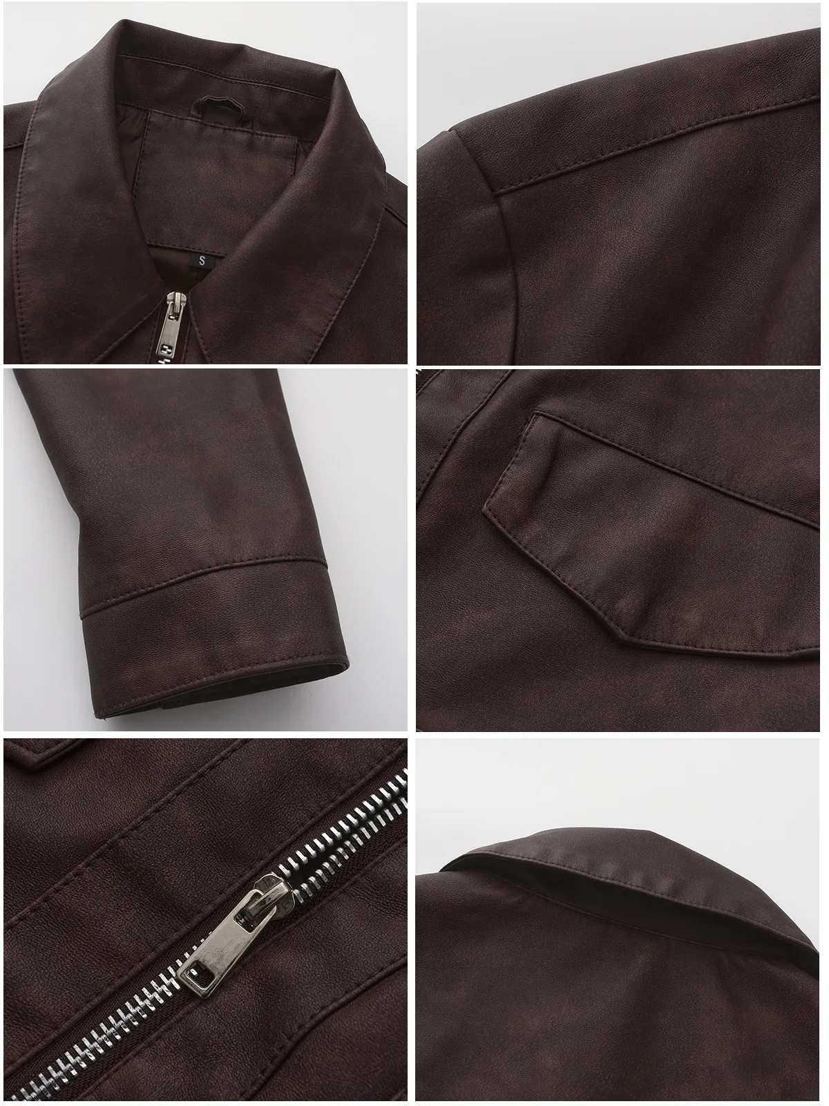 Spring and Autumn New Thin Leather Coat Long sleeved Casual Women's Coat Fashion Short Motorcycle Zipper Leather Jacket