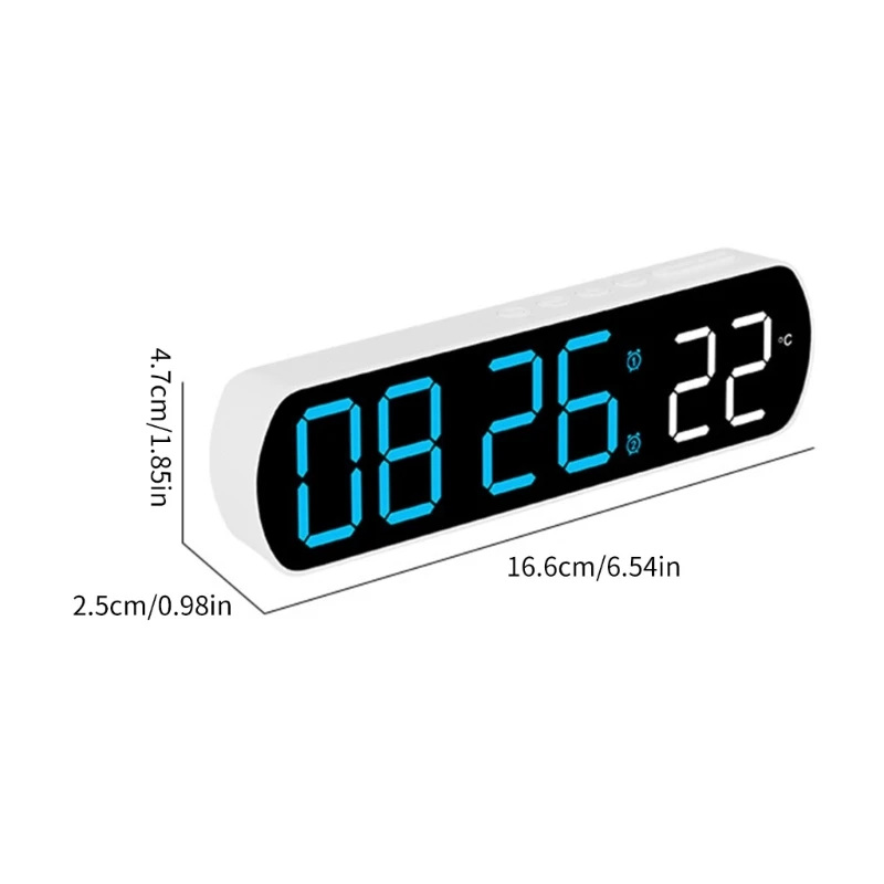Digital Table Clock with Jump Second Display Timer Alarm Clock for Home Bedroom DXAF