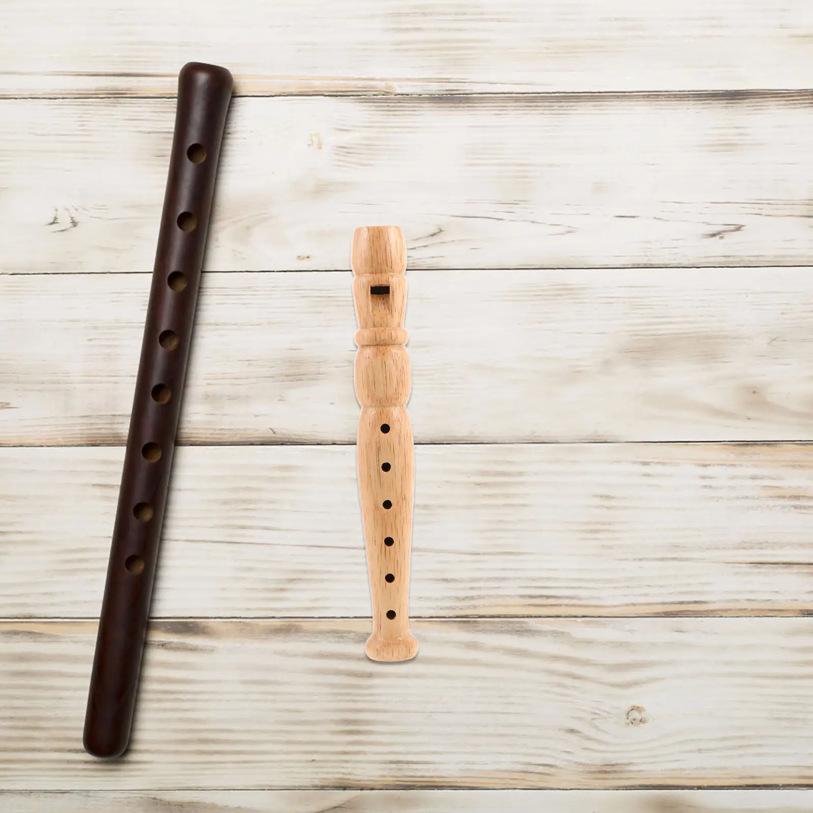 Wooden 6 Hole Recorder Recorder Beginner Practice Musical Instrument Clear Melodious Sound for School Piccolo Clarinet