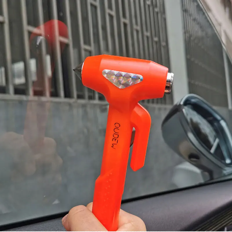 Portable Safety Hammer Escape Emergency Car Window Breaker Seat Belt Cutter Multifunctional Escape Rescue Tools Car Accessories