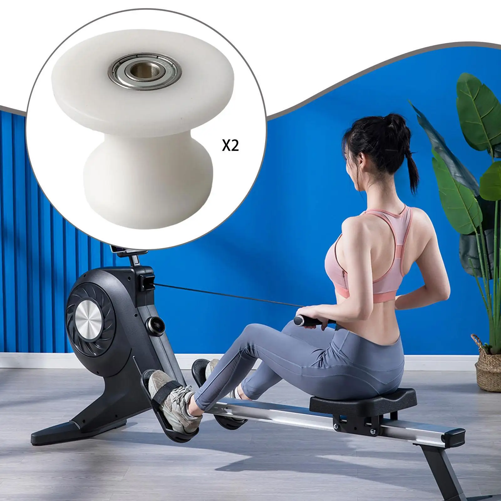 

Compact U Groove Pulley Replacement Durable POM Bearing Roller Minimalist Guide Wheel for Pulley Wheel Gym Door Window