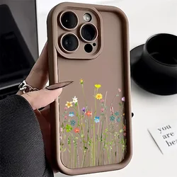 Flower Liquid Silicone Case For Xiaomi Redmi Note 13 12 11 10 Pro 5G 9 8 10S 11S 13C 12C 10C 11A 9A 9T 9C Poco X5 Pro 5G Bumper