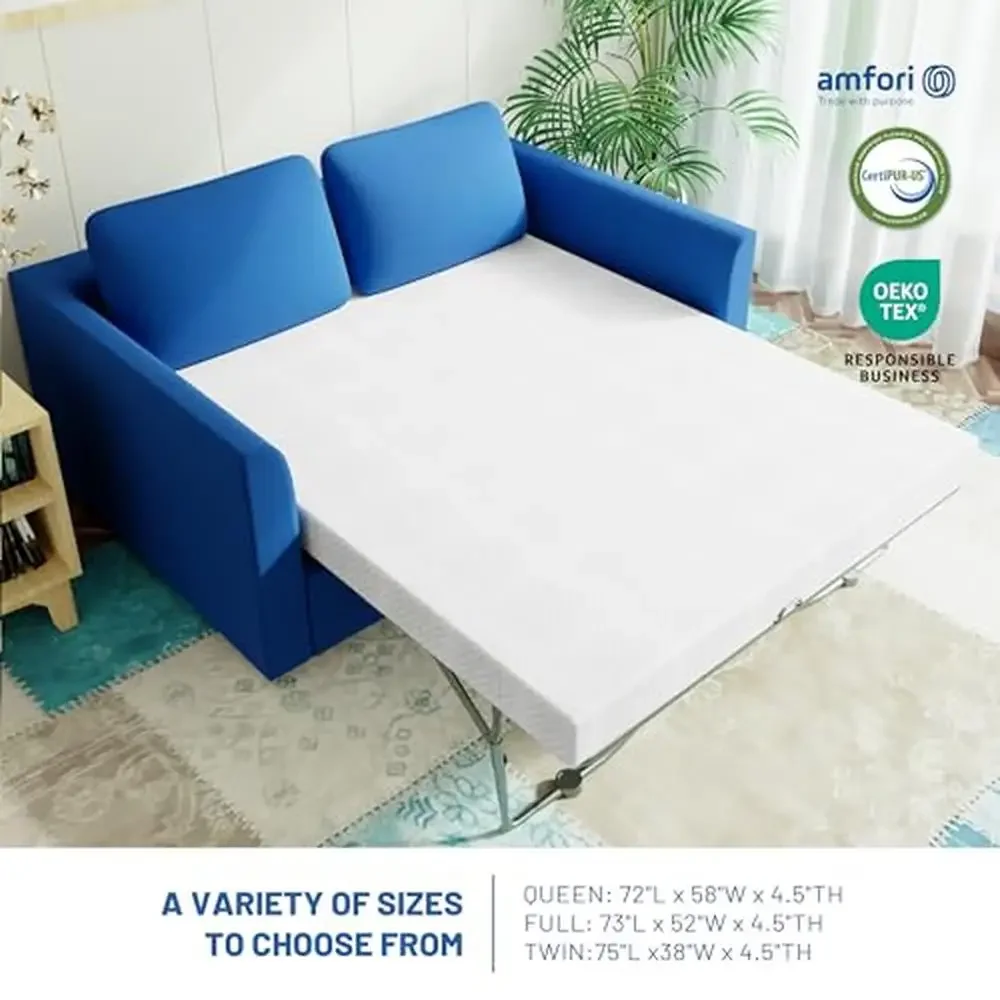 4.5 "ukuran kembar Gel keren kasur busa memori Sofa tidur dan tempat tidur Sofa bersertifikasi-US bantuan tekanan dukungan OEKO-TEX