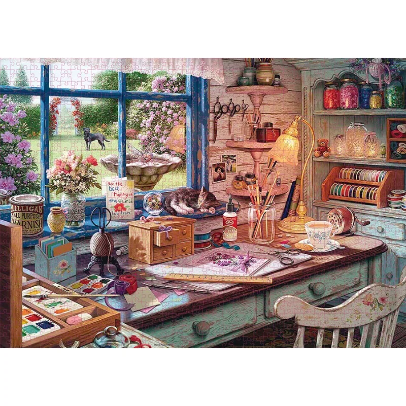 70*50cm Adult Puzzle 1000 Pieces Paper Jigsaw Puzzles After Long Year Famous Paintings Series Learning Education Craft Toys