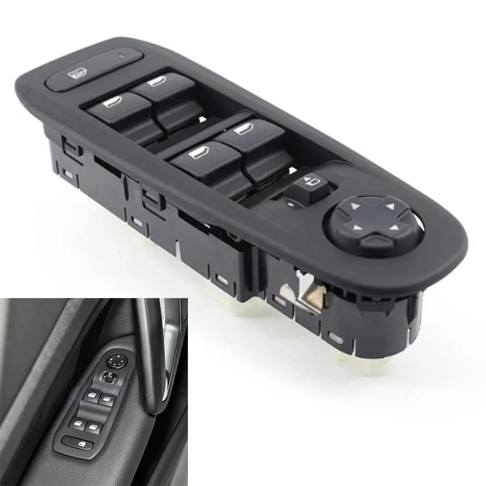 Electric Power Window Control Switch Button Front Left for For 308 408 2014 2019 Compatible with 98104592ZD Electric