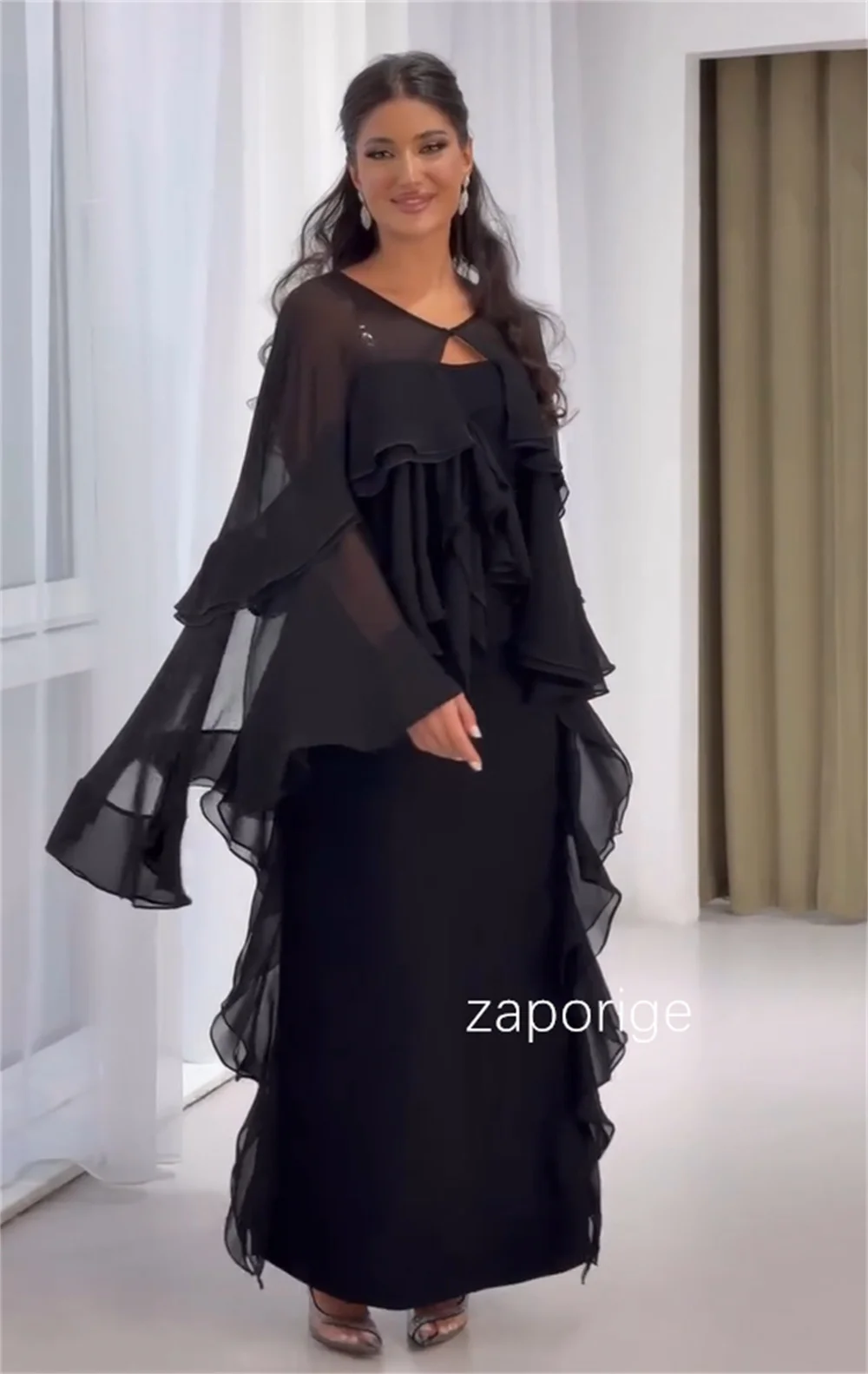 Personalizado de alta qualidade chiffon plissado plissado jóia reta midi vestidos sob medida ocasião baile correspondência moda