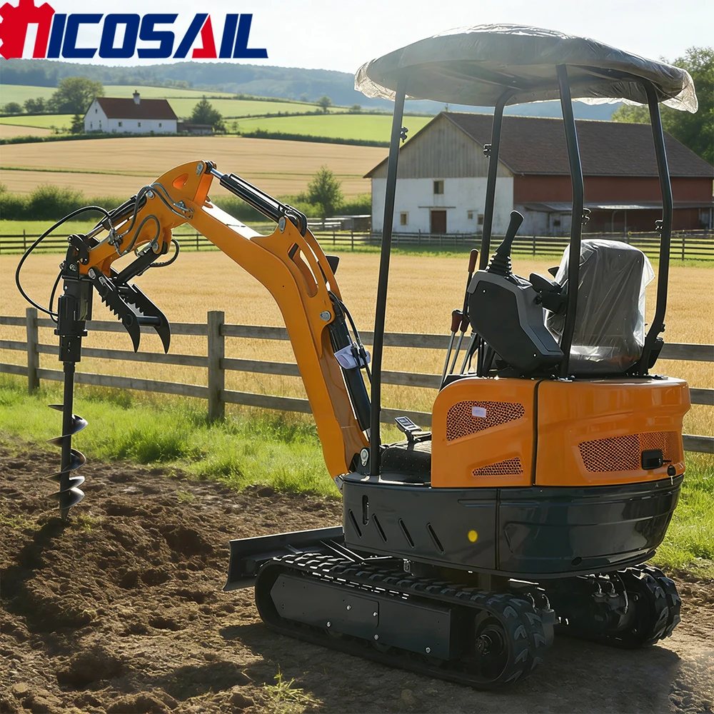 

Компактный экскаватор 1,7 тонны, одобренный CE, Euro 5, для тяжелых работ, высокоэффективный, для строительства и садовых работ