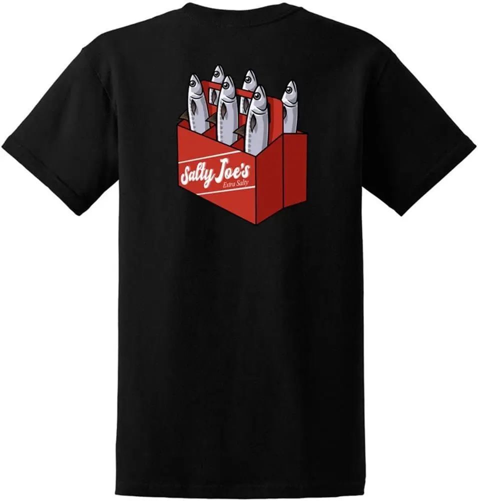 Salty Joe's zwaargewicht katoenen T-shirts met aangepast grafisch logo voor heren