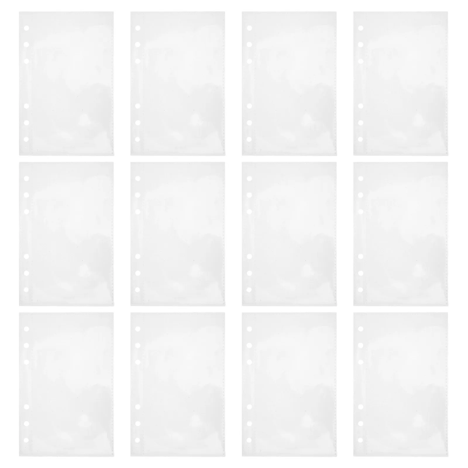

20Pcs Clear Sticker Binder Inserts Transparent A6 Card Holder Sheets for Trading Cards Photo Card Organizer Sheets Binder