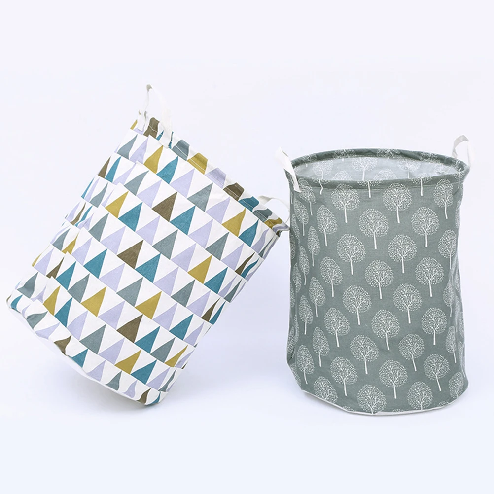 

Dirty Clothes Basket Cotton Linen Large Foldable Laundry Hamper Storage Container Bedroom Living Room Balcony Bathroom ganizer