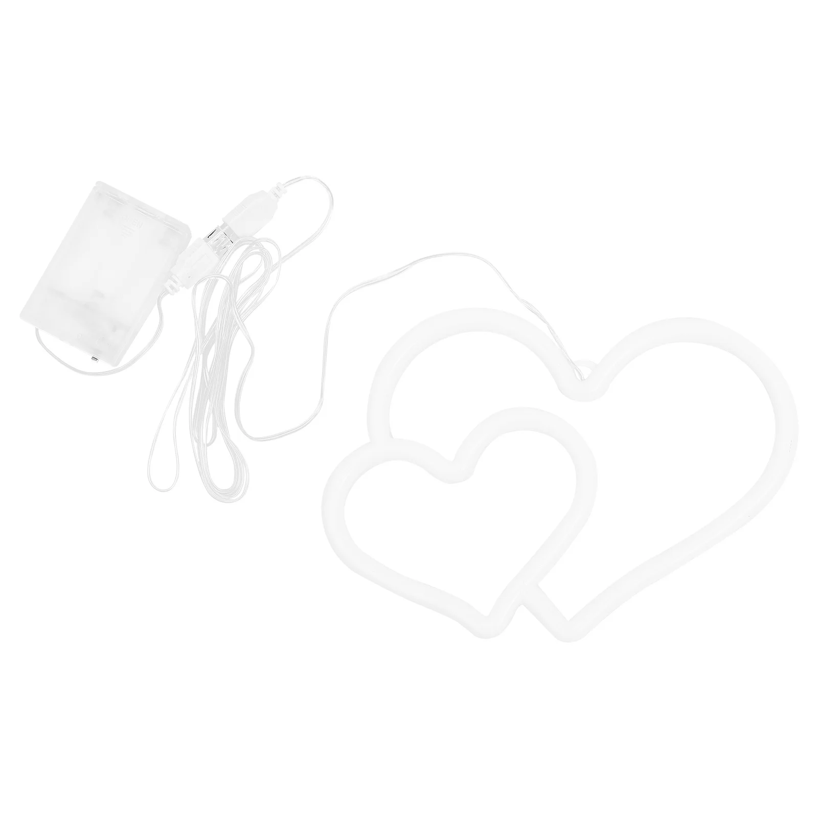 ضوء النيون Led النمذجة ضوء مزدوج الطاقة Usb تعمل مصباح الليل الزخرفية لغرفة النوم غرفة المعيشة مكتب