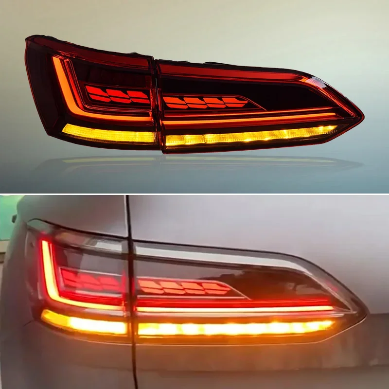 

Автомобильный светодиодный задний фонарь для Volkswagen Touareg 2019 2020-2023 VW Автоматический индикатор Задний тормозной фонарь заднего хода Динамический указатель поворота