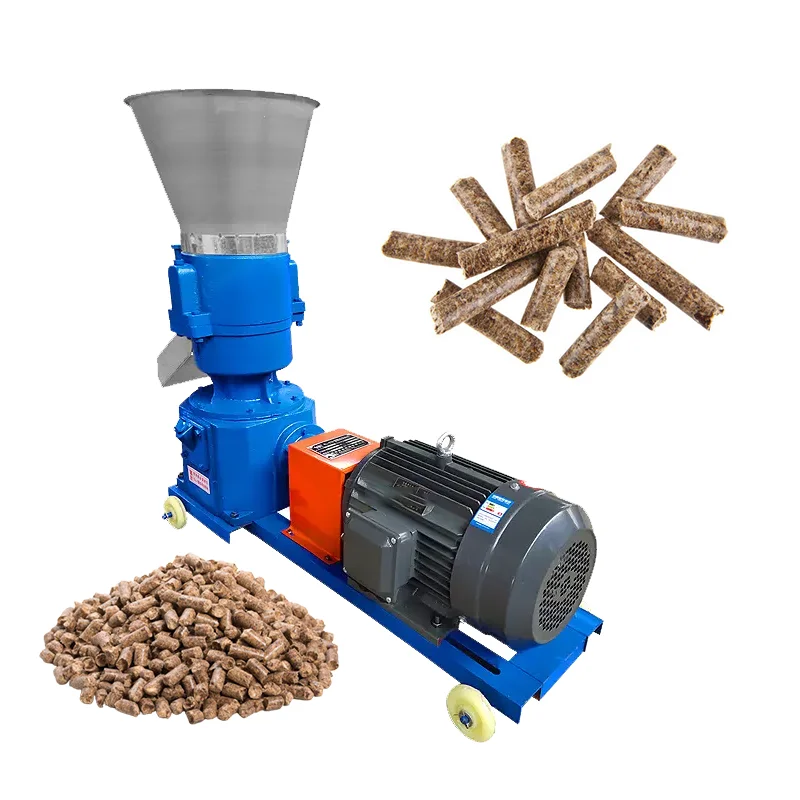 

Industrial poultry biomass fuel granulator feed processing machines 4KW feed pellet machine Pig poultry animal feed machine