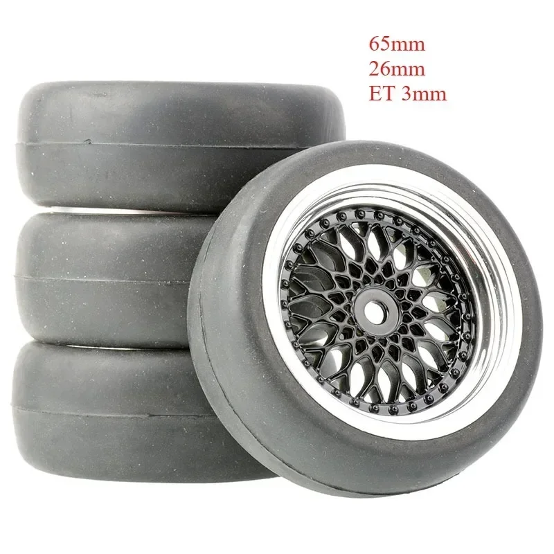 

Hard Plastic RC Drift Tires for Trxs HSP Tamiya HPI – Smooth Flat Design for Wltoys 144001 124018 A959-B MJX 14301 14303