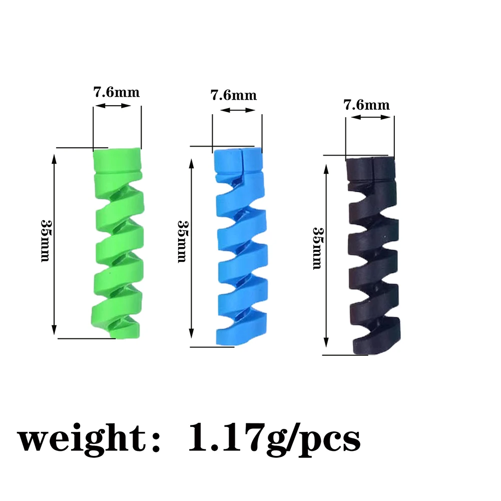 6pcs Bicycle Frame Protection Sleeve Brake Line Variable Speed Line Pipe Protective Rubber Lines Sleeve Bicycle Accessories