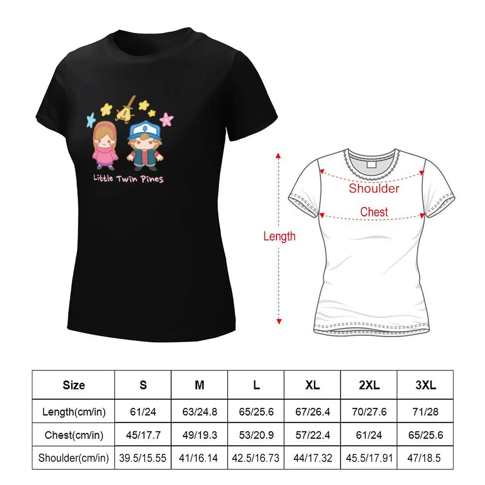 Little Twin Pines T-shirt tops Female clothing female luxury designer clothing Women