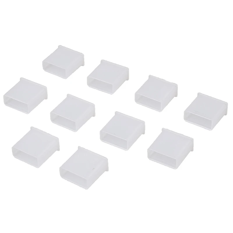 10Pcs Plastic USB Male Anti-Dust Plug Stopper Cap Cover Protector Lids Plastic
